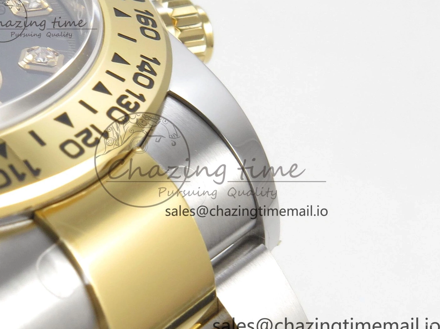 on Dial YG SS YG Edition Diamonds Bracelet THBF 126503 Black 1:1 Best SH4131 Daytona 0509